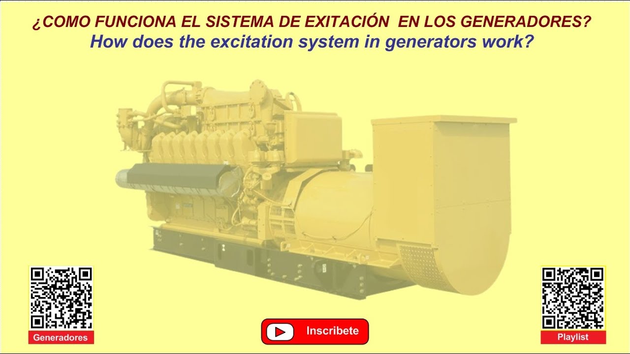 ¿ Como funciona el sistema de exitación en los generadores ?  P1
