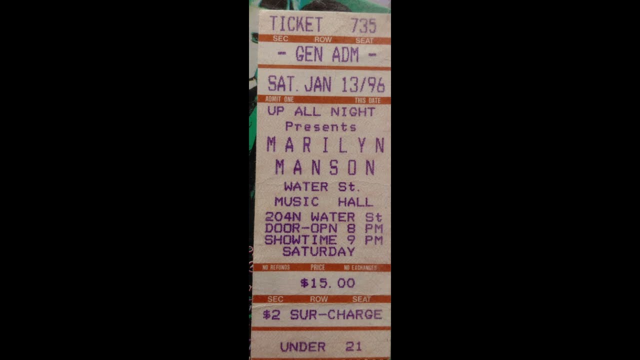 Marilyn Manson January 13th 1996 Rochester NY Nerve 95.1 95.5 Radio Interview Smells Like Children
