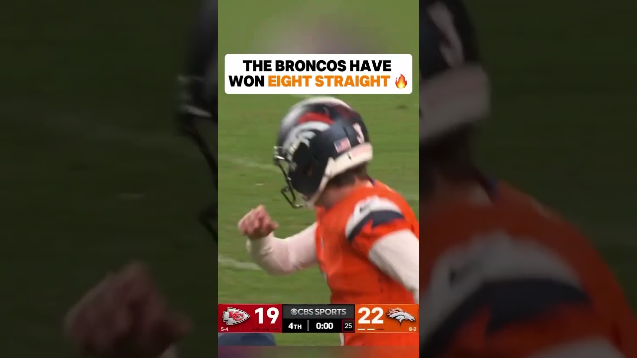 Broncos WIN 8th Straight vs Chiefs 🔥