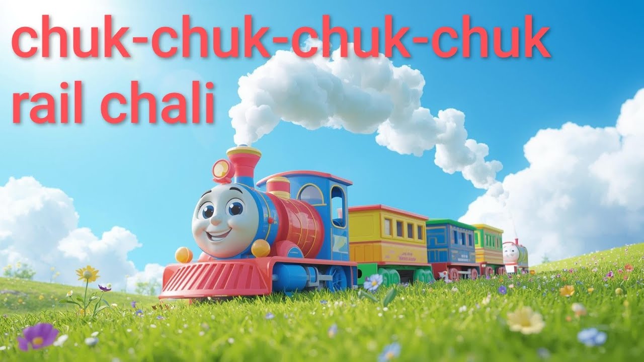 CHUK-CHUK-CHUK-CHUK Rail chali.kids nursery rhymes.cartoon for kids.