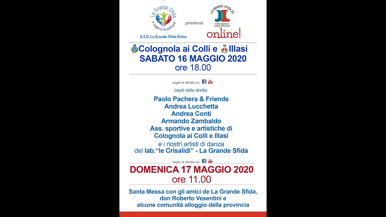 ASD La Grande Sfida - Santa Messa 17 Maggio