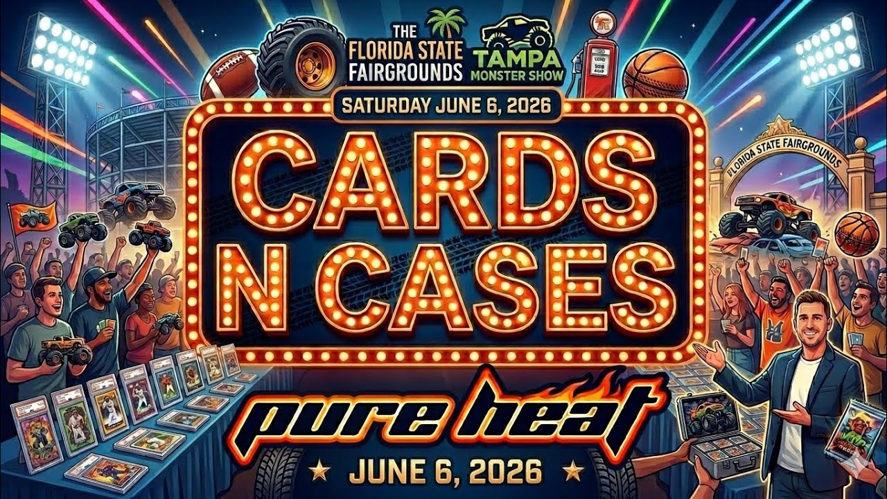 Tampa Area Fairgrounds Card Show Cards N Cases ...non stop cards 🔥🔥🔥🔥🔥🔥