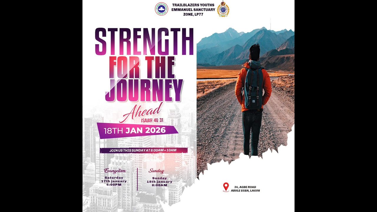 𝐘𝐎𝐔𝐓𝐇 𝐒𝐔𝐍𝐃𝐀𝐘 || 𝐒𝐔𝐍𝐃𝐀𝐘 𝐒𝐄𝐑𝐕𝐈𝐂𝐄 || 𝟏𝟖𝐓𝐇 𝐎𝐅 𝐉𝐀𝐍𝐔𝐀𝐑𝐘 𝟐𝟎𝟐𝟔.