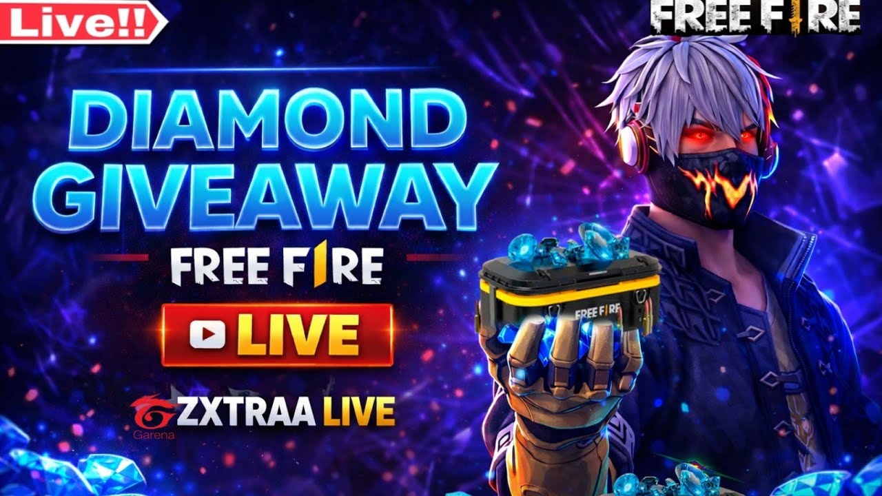 🔴LIVE STREAM DIAMOND💎 🎁✨GIVEAWAY FREE FIRE💬 IF COMMNET KARO