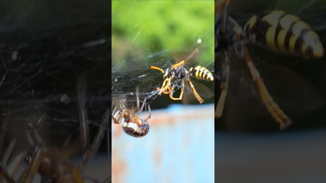 RARE ENCOUNTER: Spider vs Wasp &ndash; Nature&rsquo;s Precision in Action