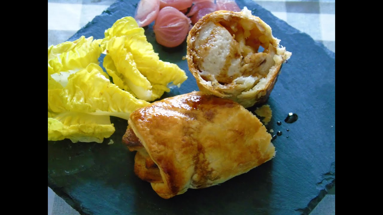 feuilleté de boudin blanc aux pommes