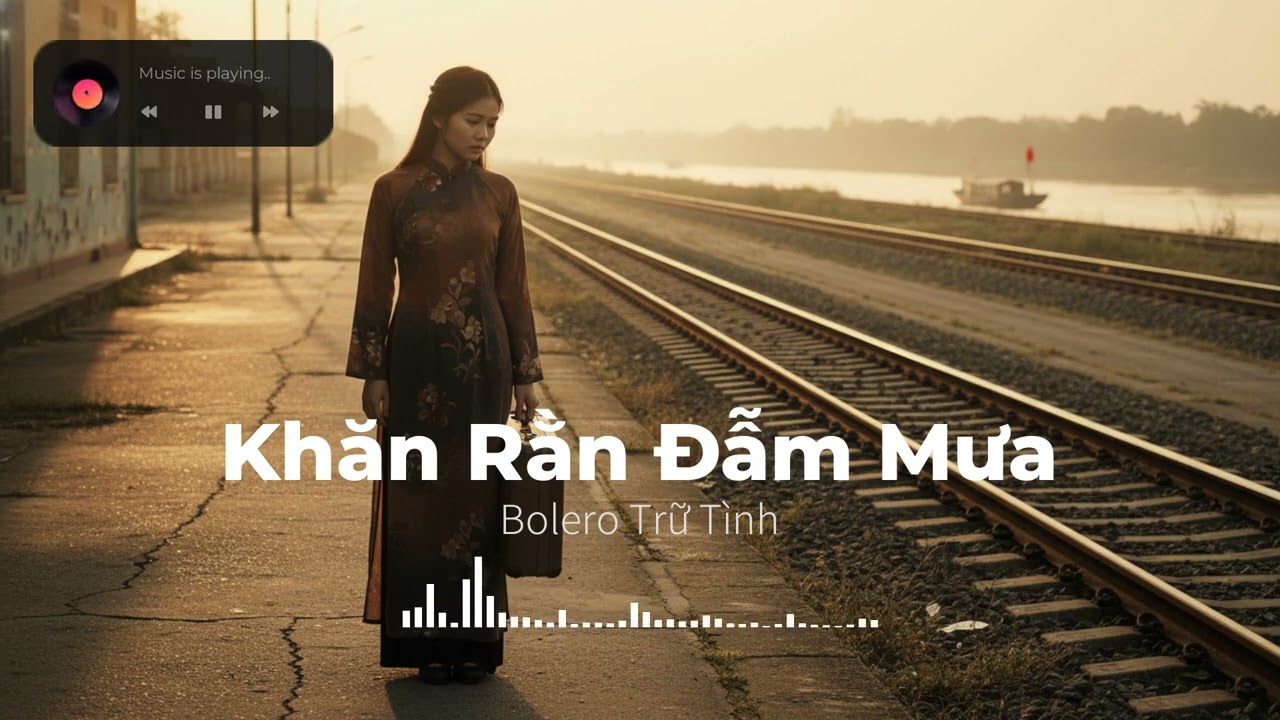 Khăn Rằn Đẫm Mưa - Tình đầu tan vỡ nơi bến sông xưa. | Bolero Trữ Tình