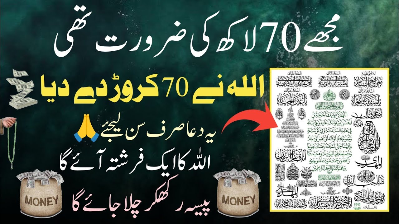 Mujhe 70 Lakh Ki Zarurat Thi | Allah Ne 70 Karod De Diya 😱💵 dua e hazrat ali #wazifaforhajat
