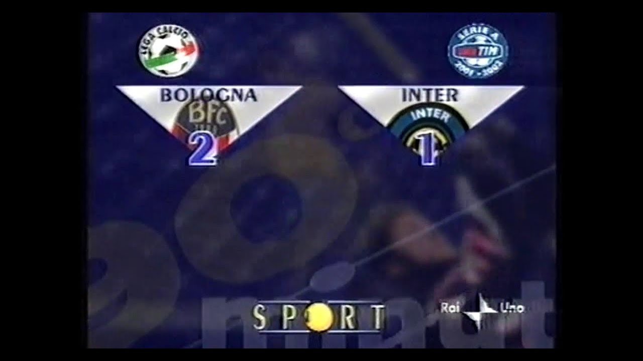 2001-02 (22^ - 10-02-2002) Bologna-INTER 2-1 [Pecchia,Zauli,Seedorf] Servizio 90°Minuto Rai1