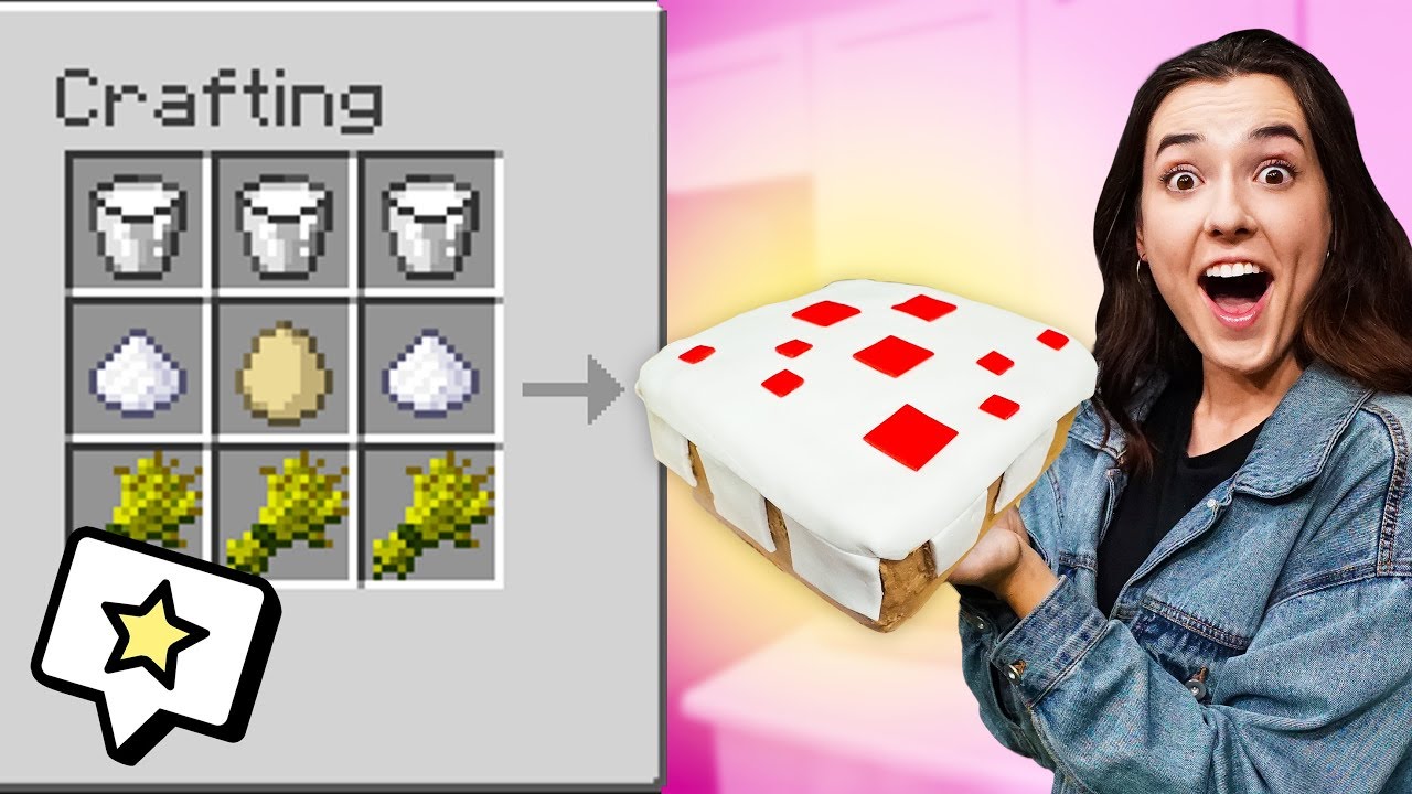 Making A Minecraft Cake In Real Life!