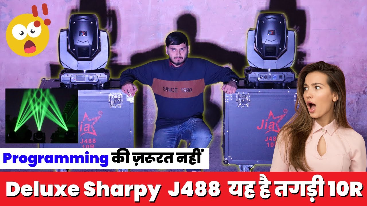JIA 10R DJ Sharpy Light J488 Full Review, Functions, Demo & Presets @DJGuruji 🔥