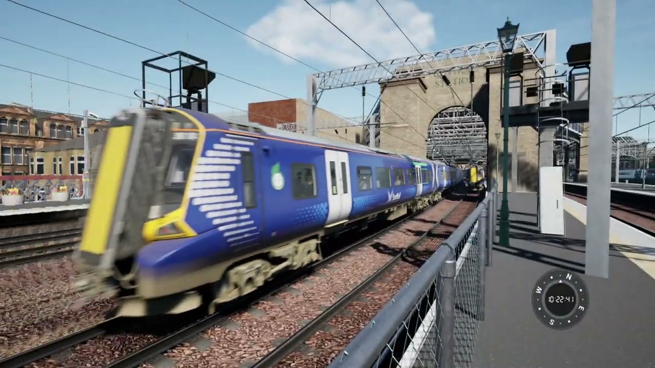 Trains at Glasgow Central in TSW5