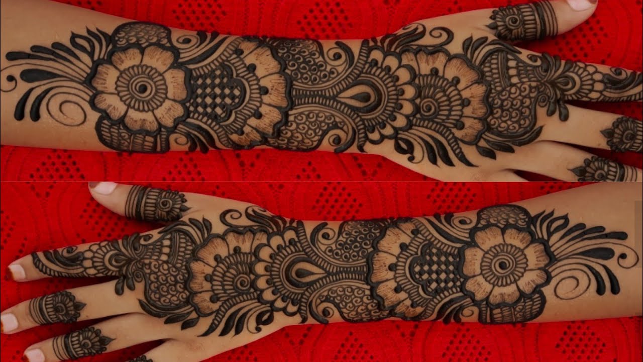 most beautiful stylish Arabic mehandi design|| bridal mehndi design|| GJMEHENDIDESIGNE