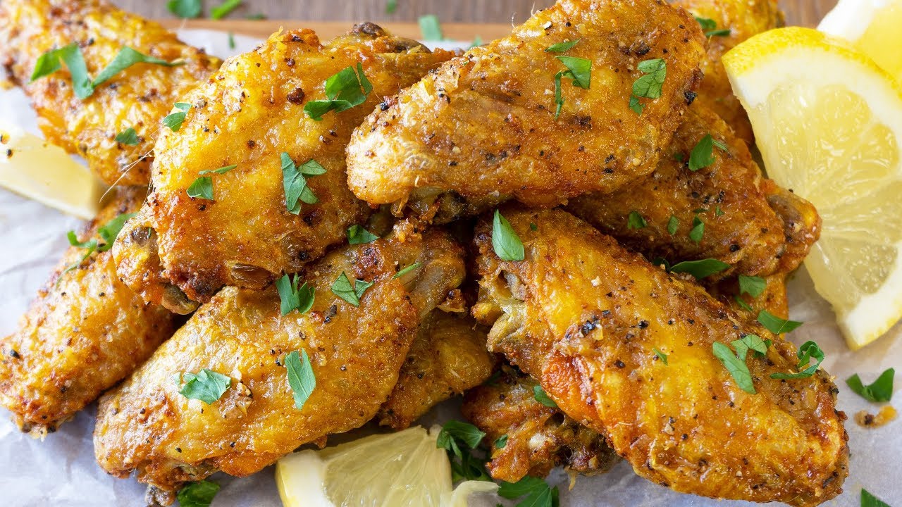 Crispy Baked Lemon Pepper Wings