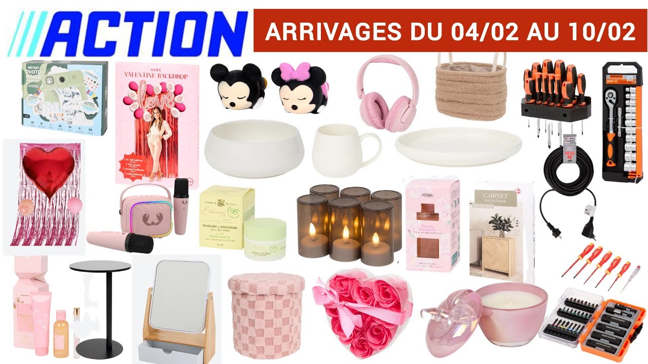 Action Arrivage de la Semaine 04.02 au 10.02  🌸 Loisirs Cr&eacute;atifs #Action France 🌸 Nouveaut&eacute;s