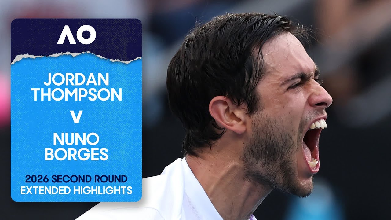 Jordan Thompson v Nuno Borges Extended Highlights | Australian Open 2026 Second Round