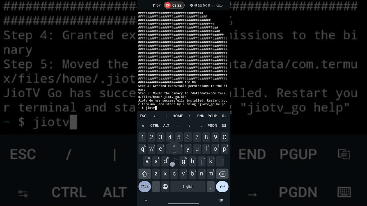 Install JioTV Go for Android on Termux