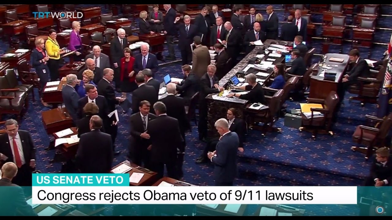 US Senate Veto: Congress rejects Obama veto of 9/11 lawsuits