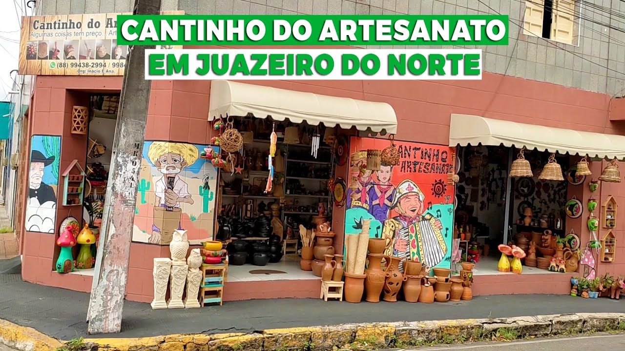 Cantinho do Artesanato em Juazeiro do Norte CE - Tem muitas Peças para Decoração