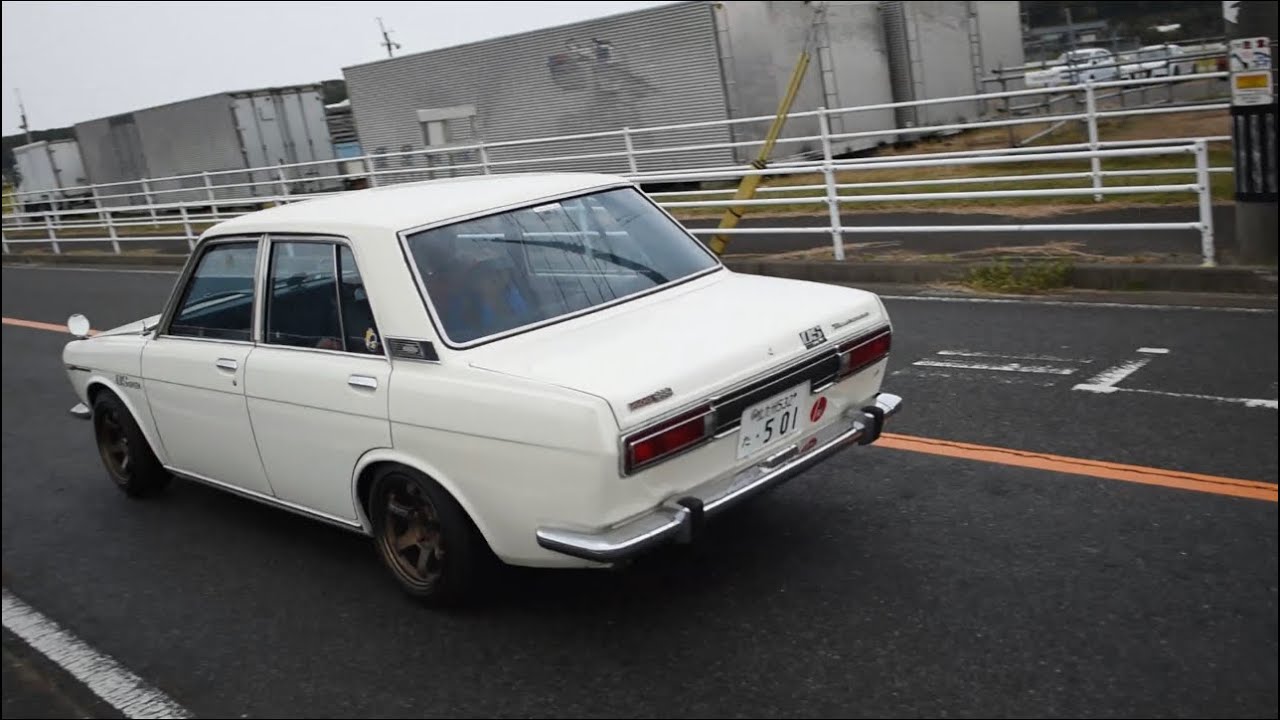 【この世に1基のエンジン】TC16搭載の510ブルーバードの隣に乗ったらやばすぎたwww #旧車 #510 #510ブルーバード #TCエンジン #TC16