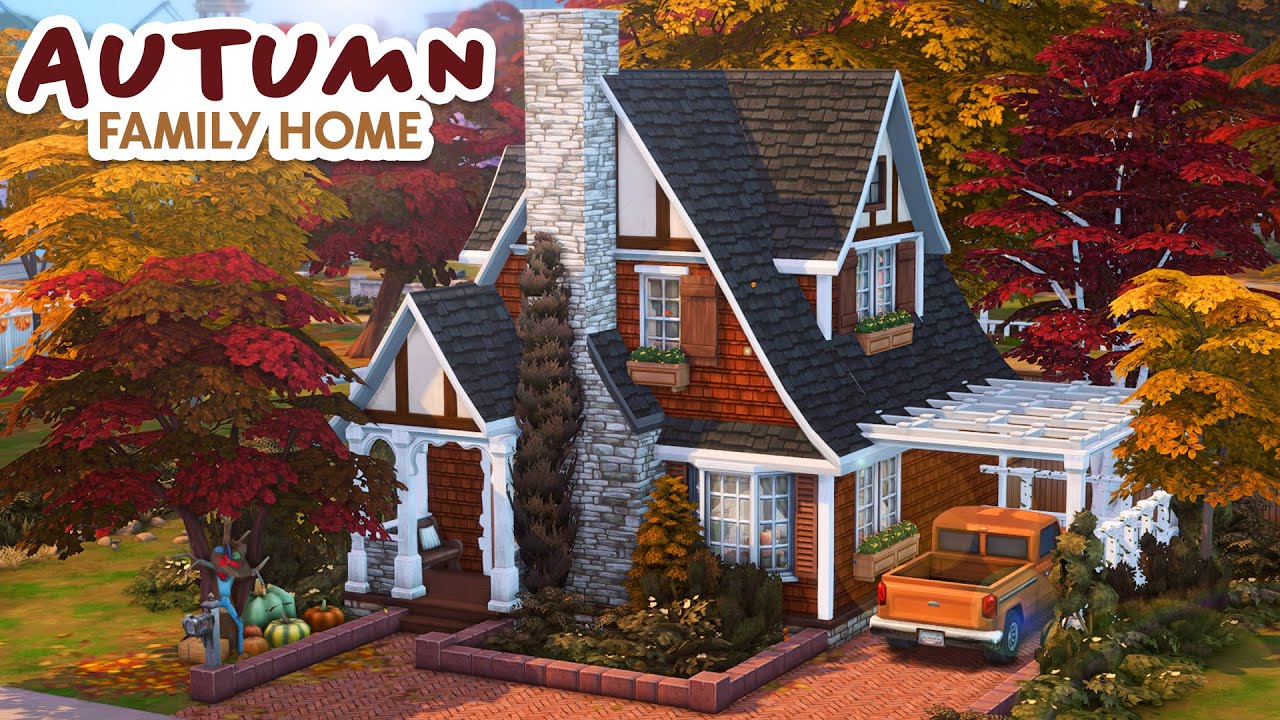 Autumnal Family Cottage // The Sims 4 Speed Build