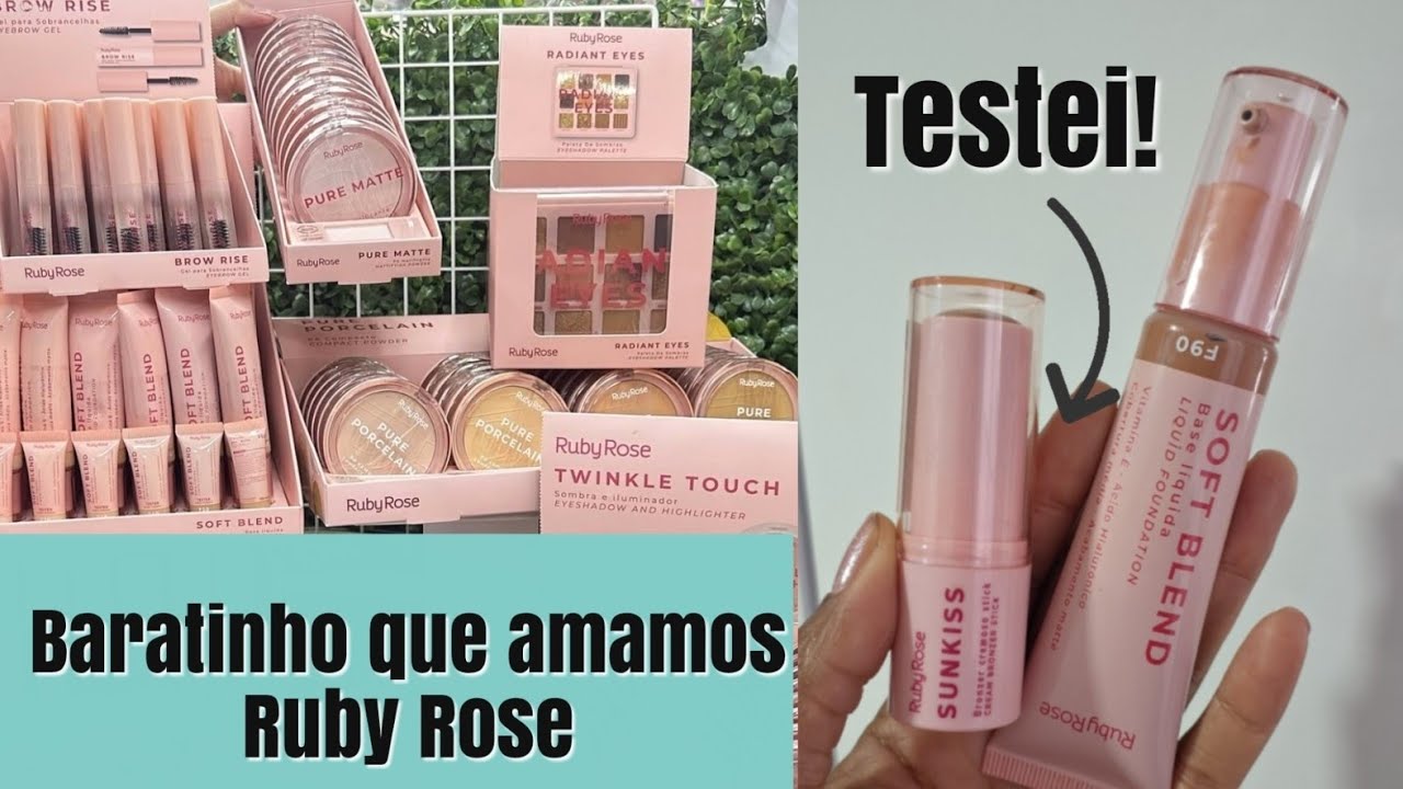 TESTEI nova linha RUBY ROSE 😍💖