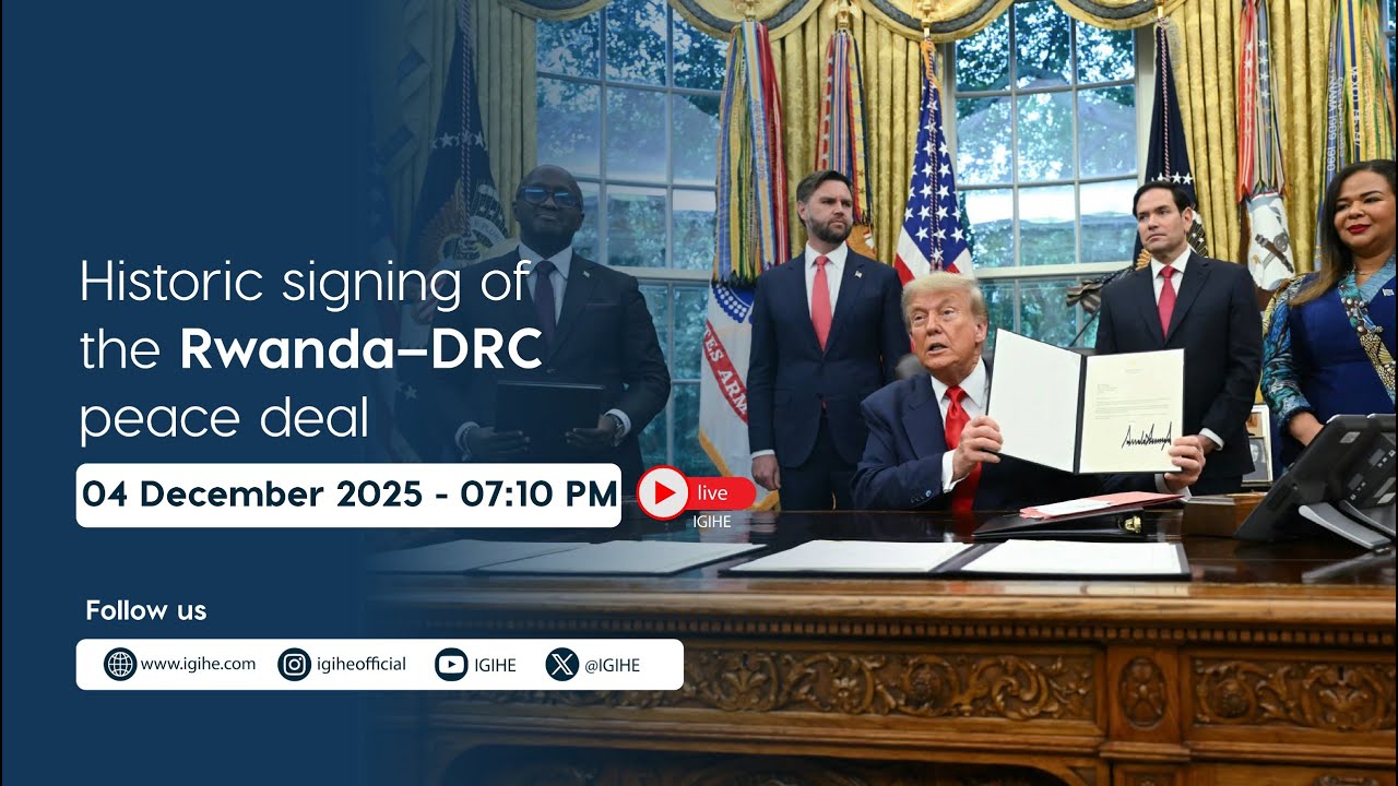 Watch Live: Historic Rwanda&ndash;DRC Peace Deal Signing II 04.12.2025