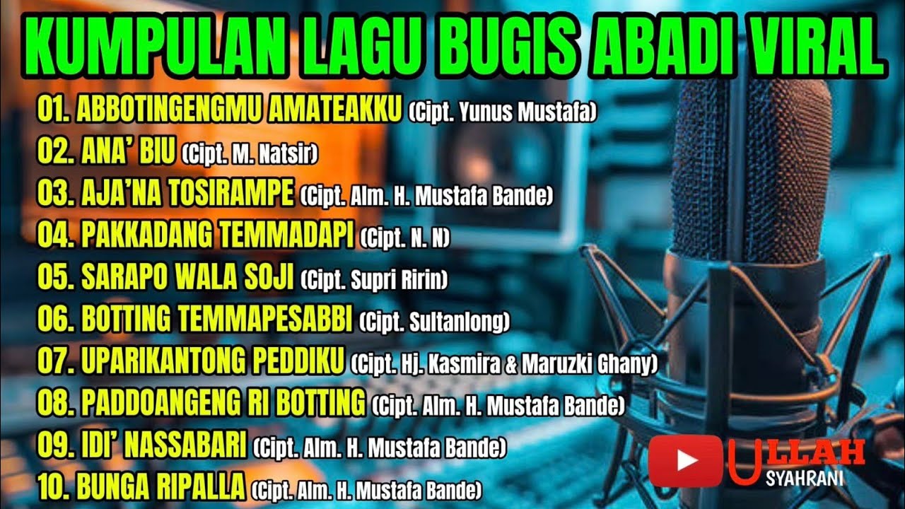 🔰 KUMPULAN LAGU BUGIS VIRAL FULL BASS & NONSTOP ‼️ Paling dicari Lagu Bugis Tempo Dulu 