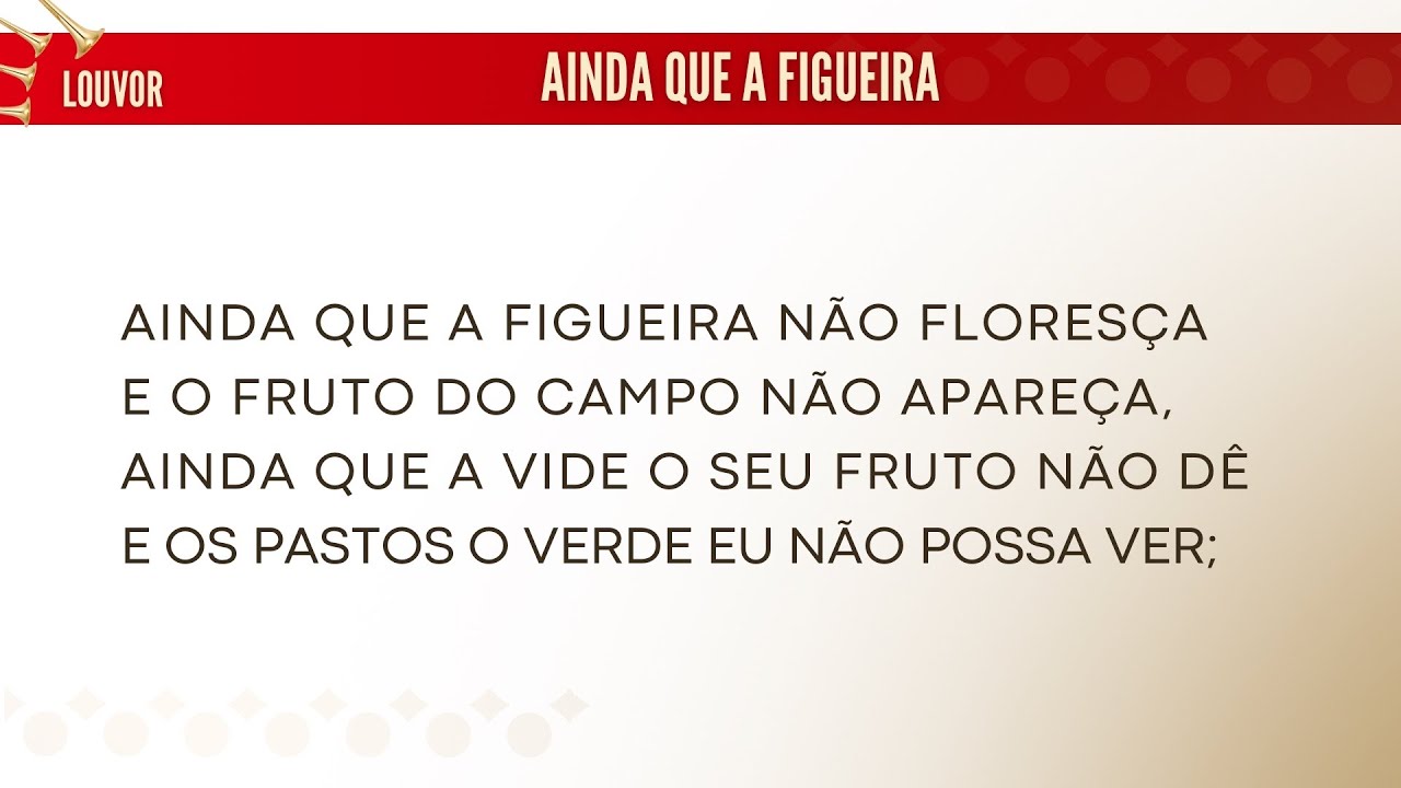 Louvor: Ainda que a Figueira