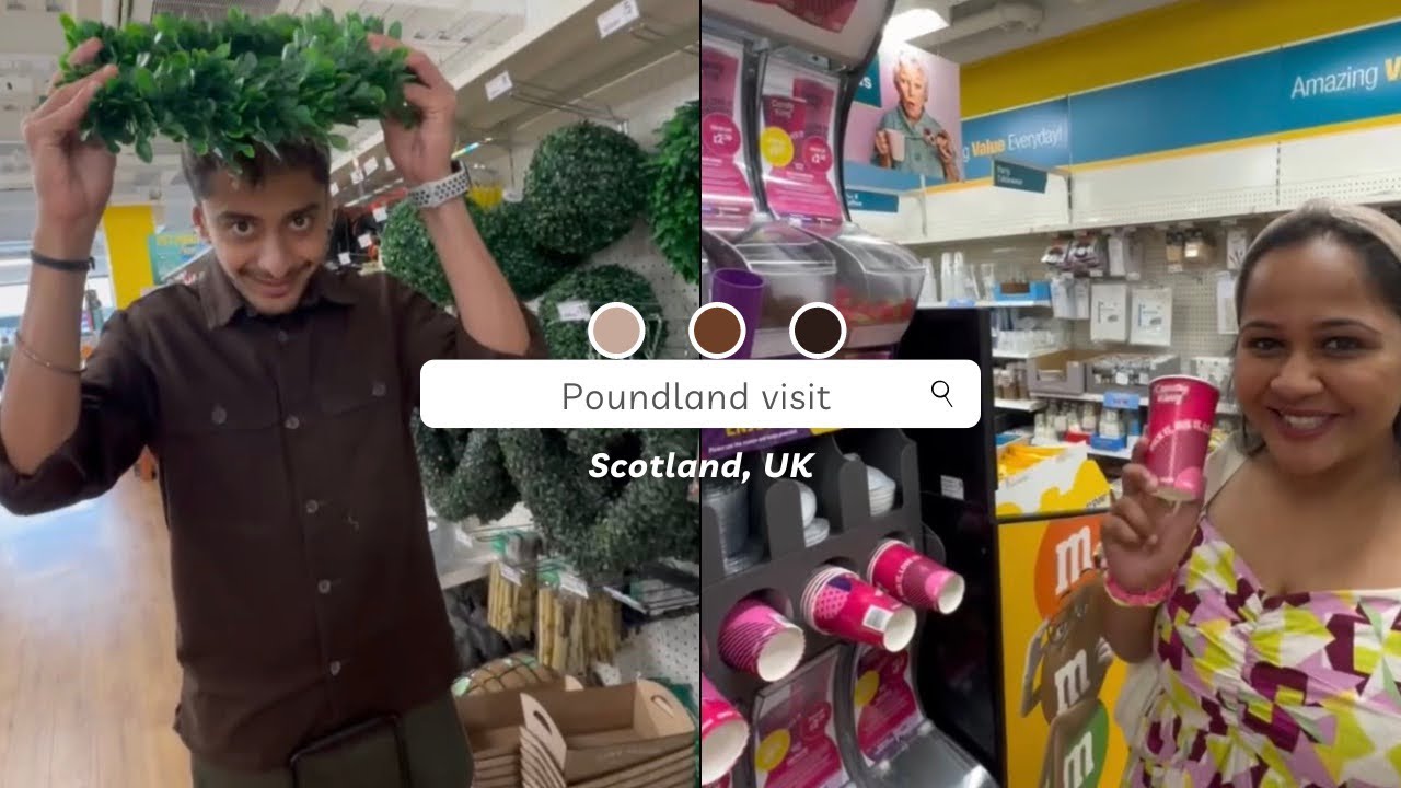 Poundland visit | In-budget shopping in UK (Part 2) | Indian couple in Scotland, UK
