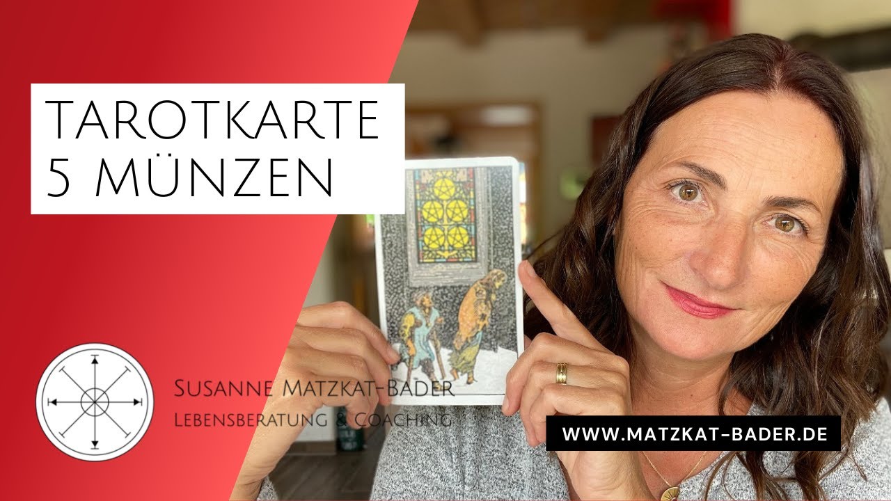 Anleitung zum Tarot-Kartenlegen: Die Bedeutung der 5 M&uuml;nzen - Allgemein, Liebe und Geld erkl&auml;rt!