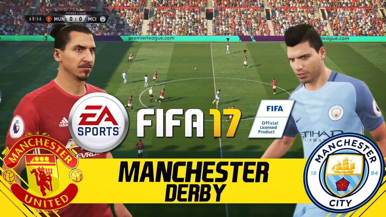 FIFA 17 FULL GAMEPLAY - MANCHESTER UNITED VS MANCHESTER CITY