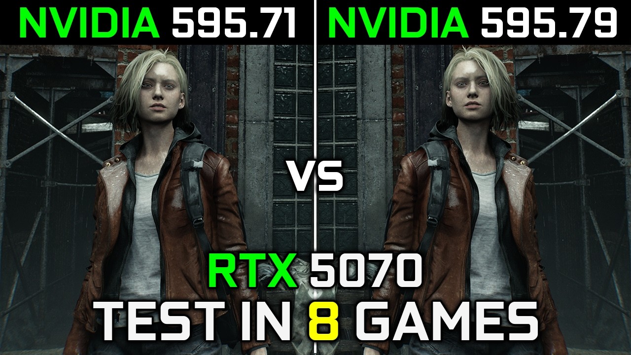 Nvidia Drivers (595.71 vs 595.79) | RTX 5070 | Test in 8 Games | 2026