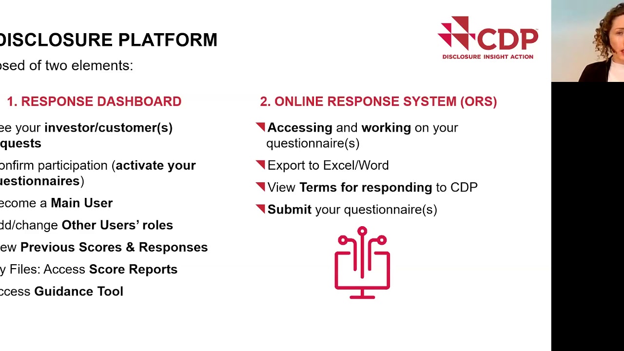 Video 1 Getting Started with CDP Disclosure