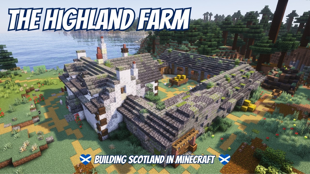 My SCOTTISH HIGHLAND FARM in Minecraft