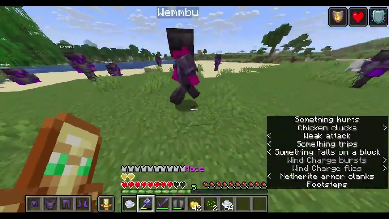 Training with the Mace! #minecraft #pvp #viral