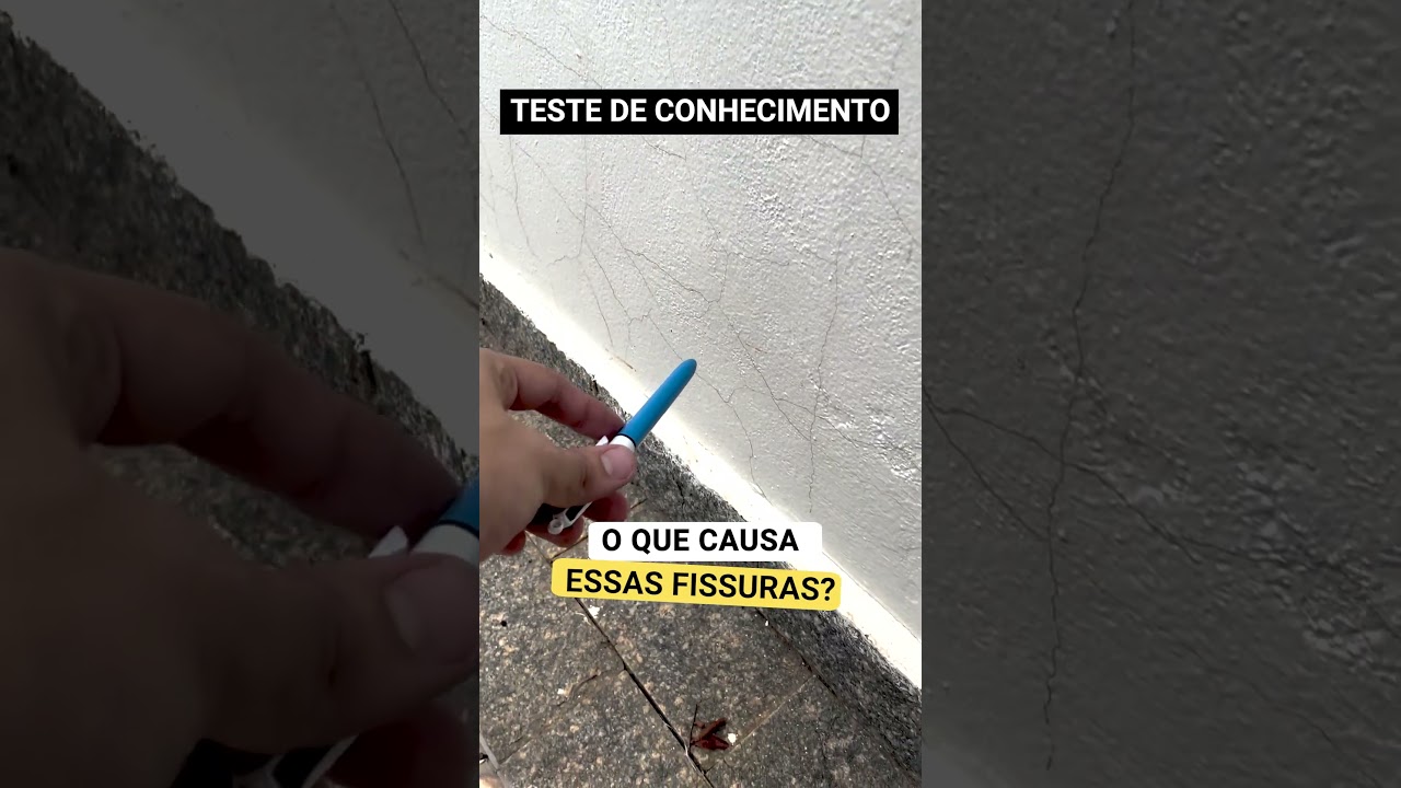 Engenheiro civil e arquiteto, o que causa essas fissuras? E aí, é fissura, trinca ou rachadura? 👀
