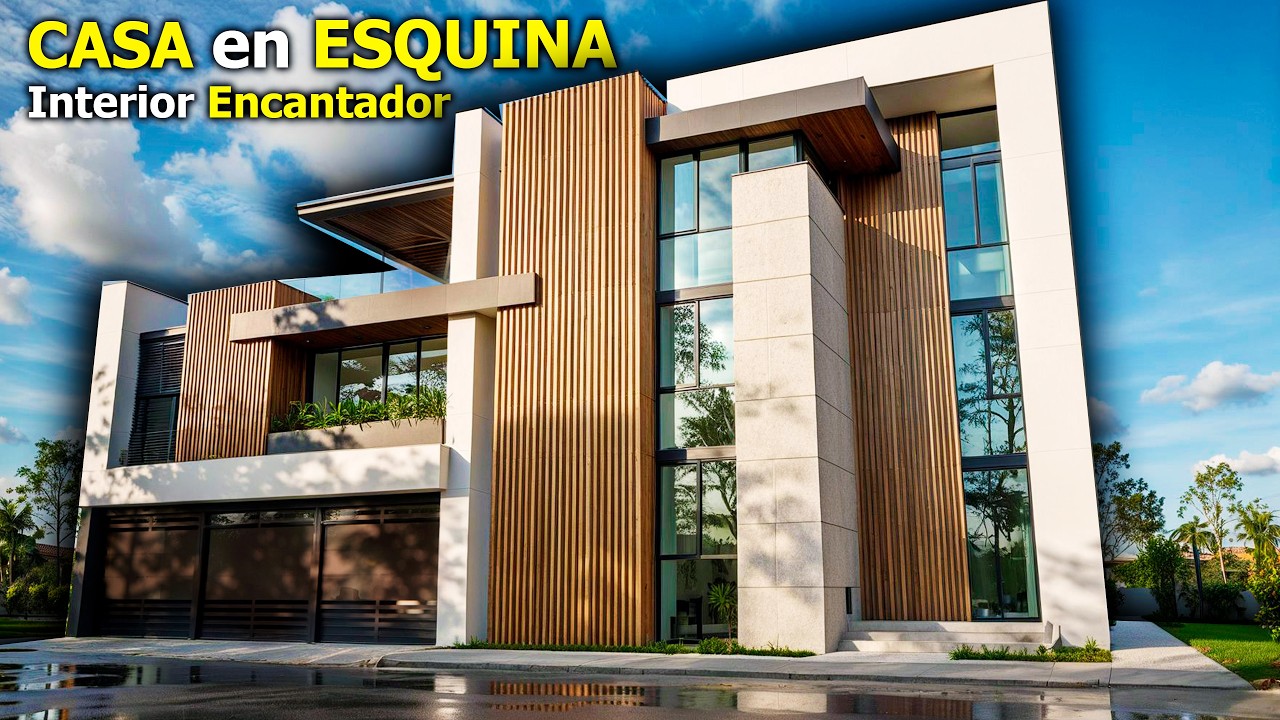 CASA en ESQUINA con INTERIOR IMPACTANTE