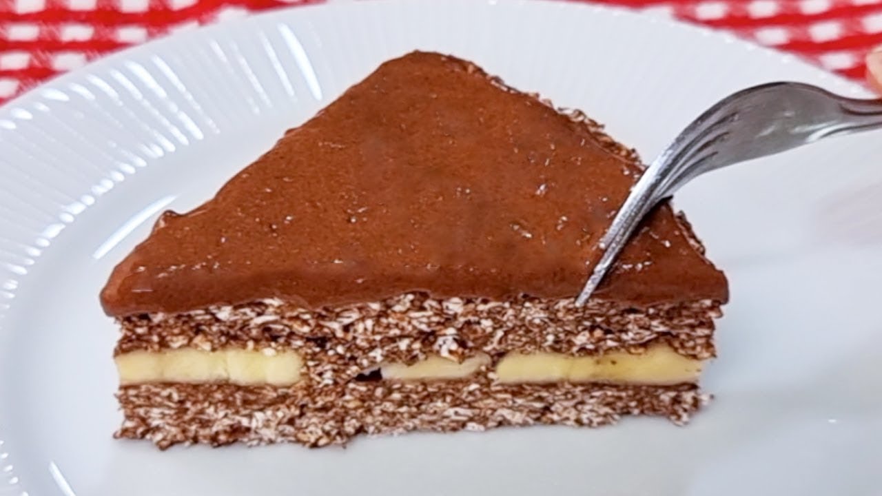 ¡Pastel de 3 Ingredientes! SIN AZÚCAR, HARINA, HORNO, LECHE ni MANTEQUILLA - Fácil y Delicioso