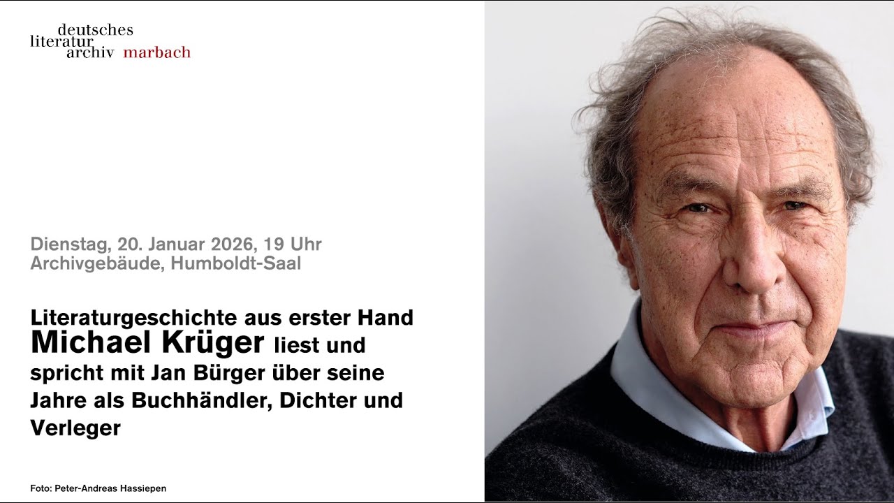 Literaturgeschichte aus erster Hand. Michael Krüger liest und spricht mit Jan Bürger