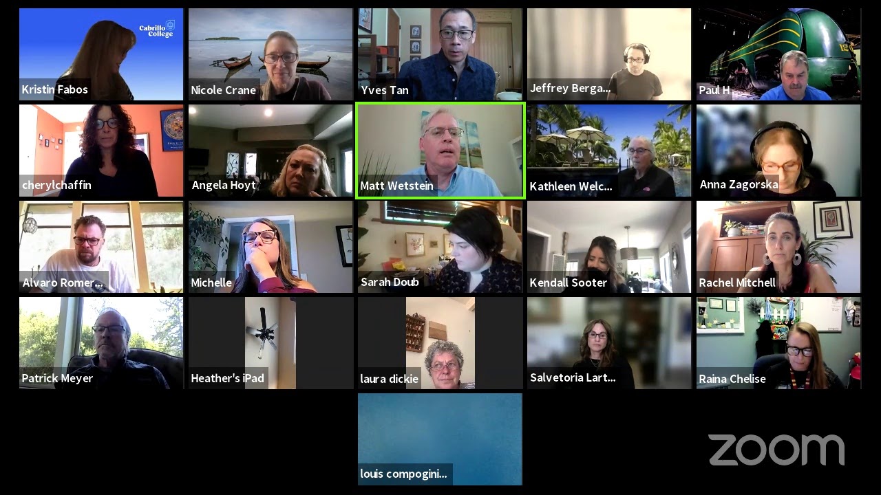 All College Zoom Meeting / COVID-19