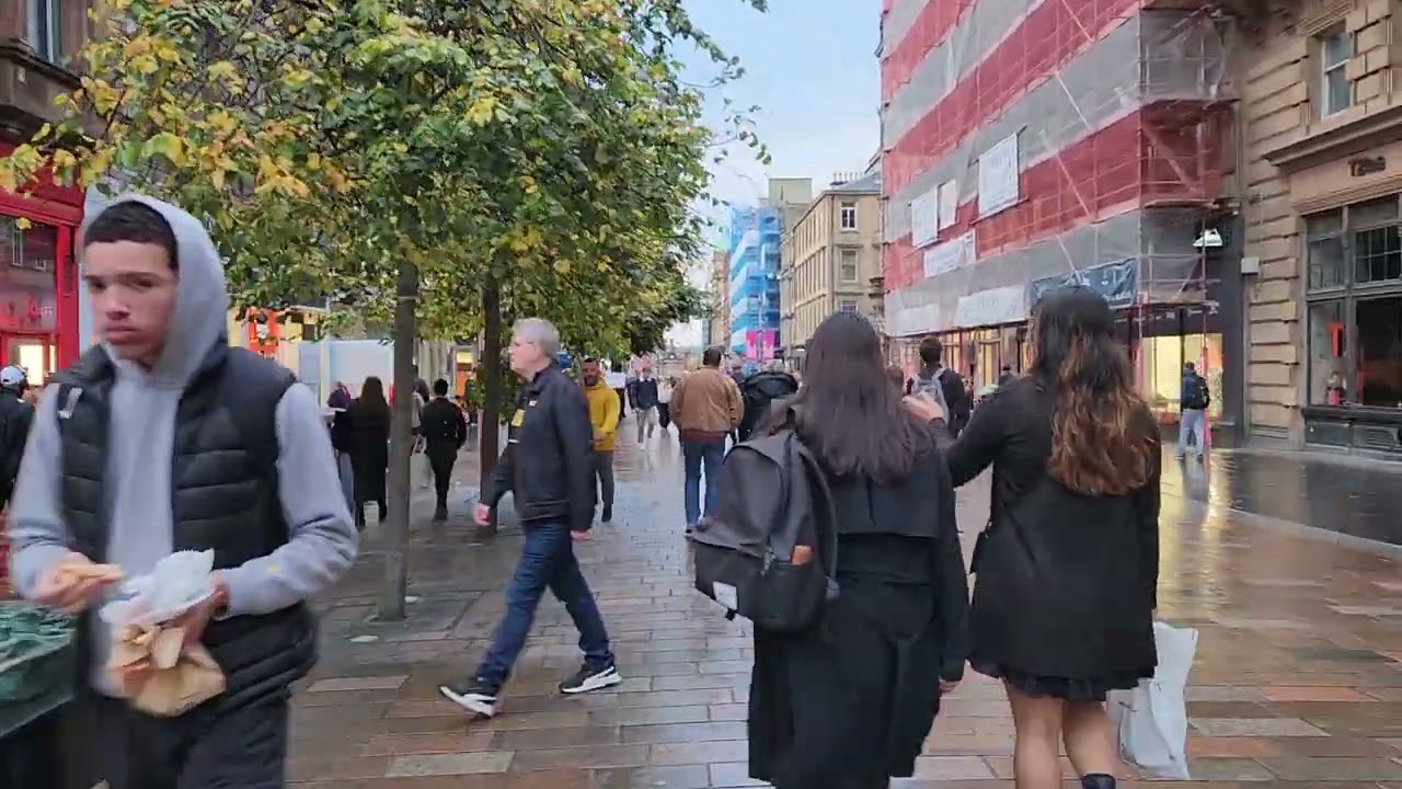 التجول في مدينة جلاسكو اسكوتلندا  . touring in Glasgow, Scotland