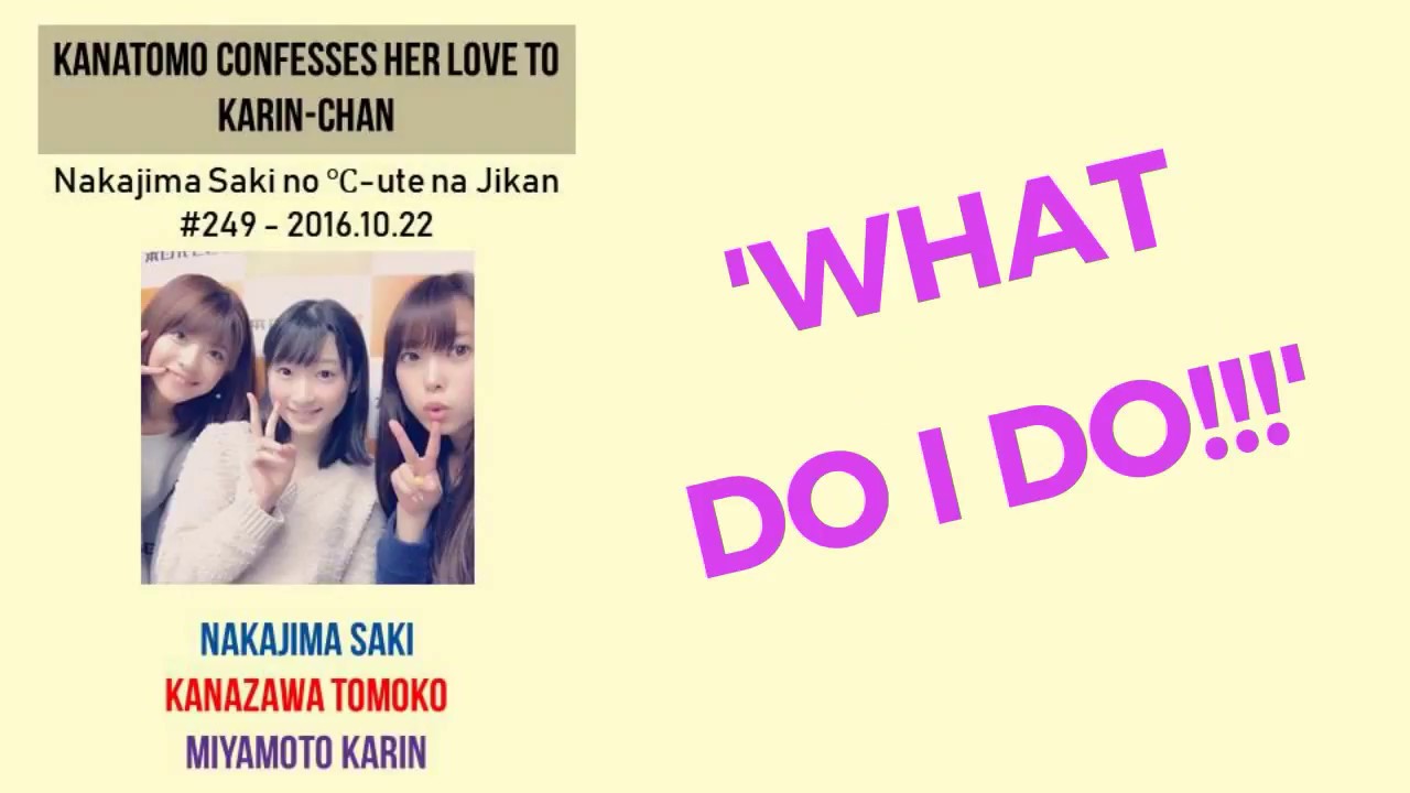 When KanaTomo confessed her love to Karin-chan