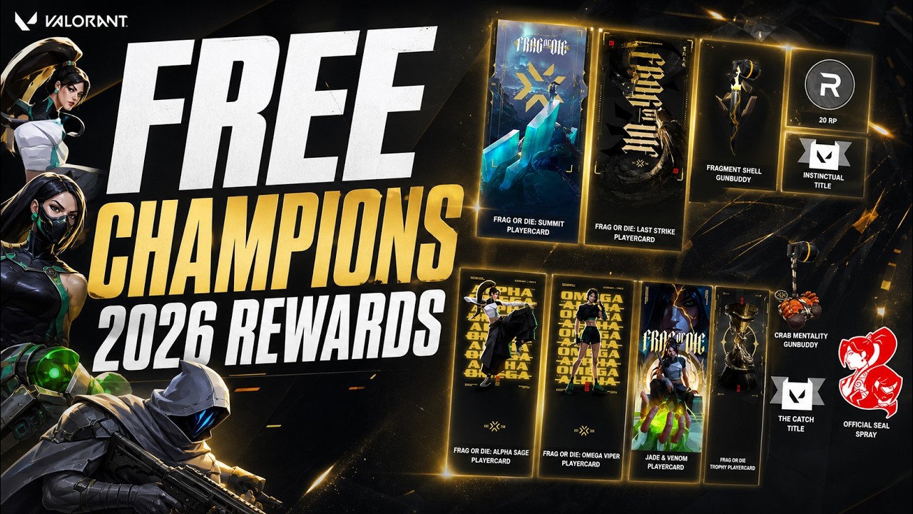 ALL FREE CHAMPIONS 2026 REWARDS!  | Shanghai Event Pass, Twitch Drops & Pick&rsquo;Ems