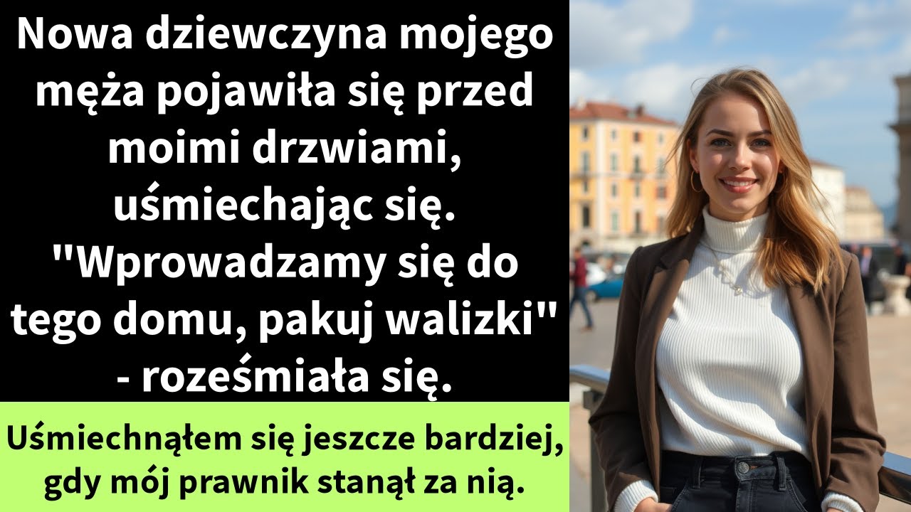 Nowa dziewczyna mojego męża pojawiła się przed moimi drzwiami, uśmiechając się.