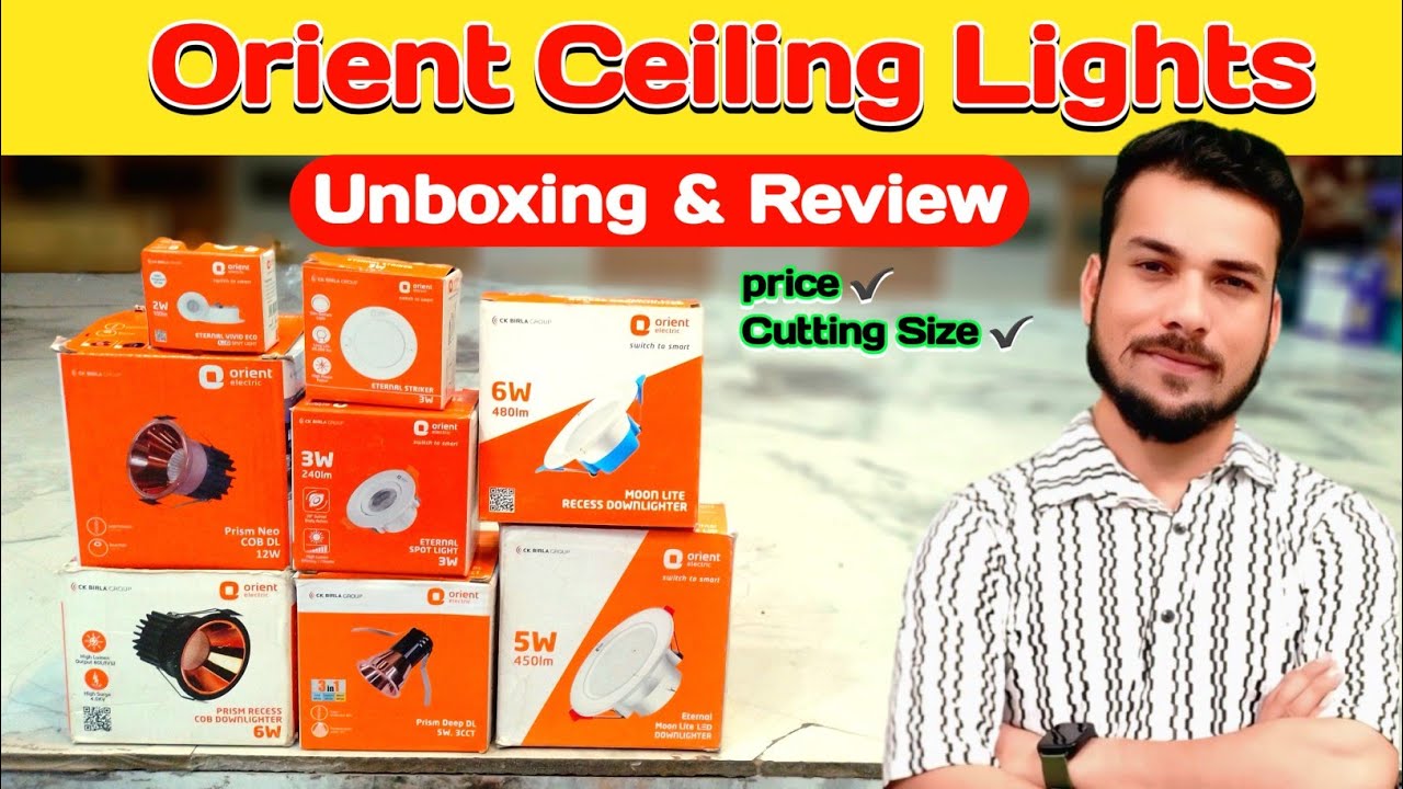 Orient Ceiling Lights All Size Price & Cutting | Orient Ceiling Lights Unboxing & Review | Mandir