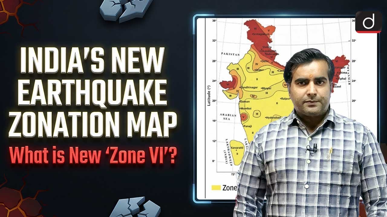 India&rsquo;s New Seismic Map Explained | Delamination of the Indian Plate | UPSC | Drishti IAS English