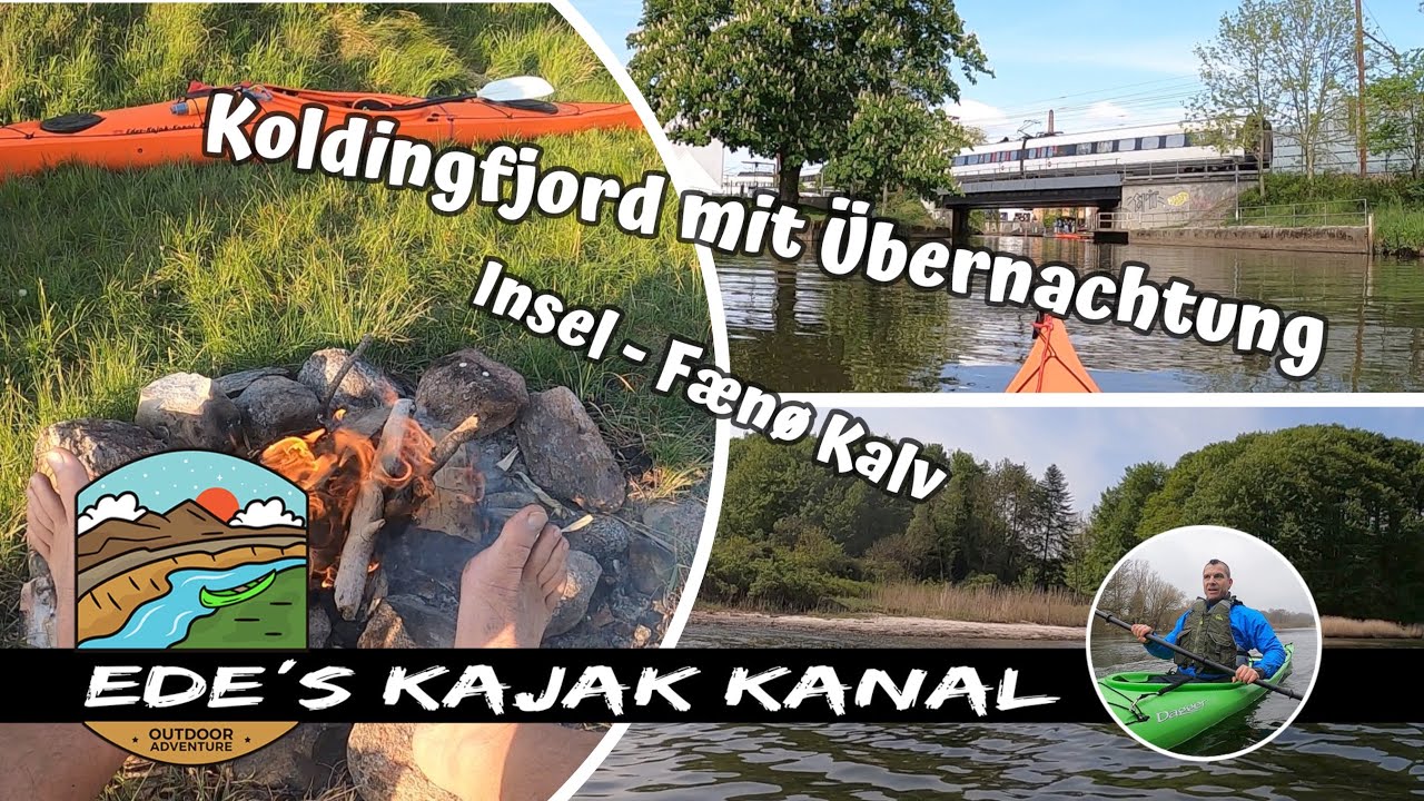 Paddeln in Dänemark Koldingfjord Naturcampingplatz /Insel Fænø Kalv Kajak Outdoor