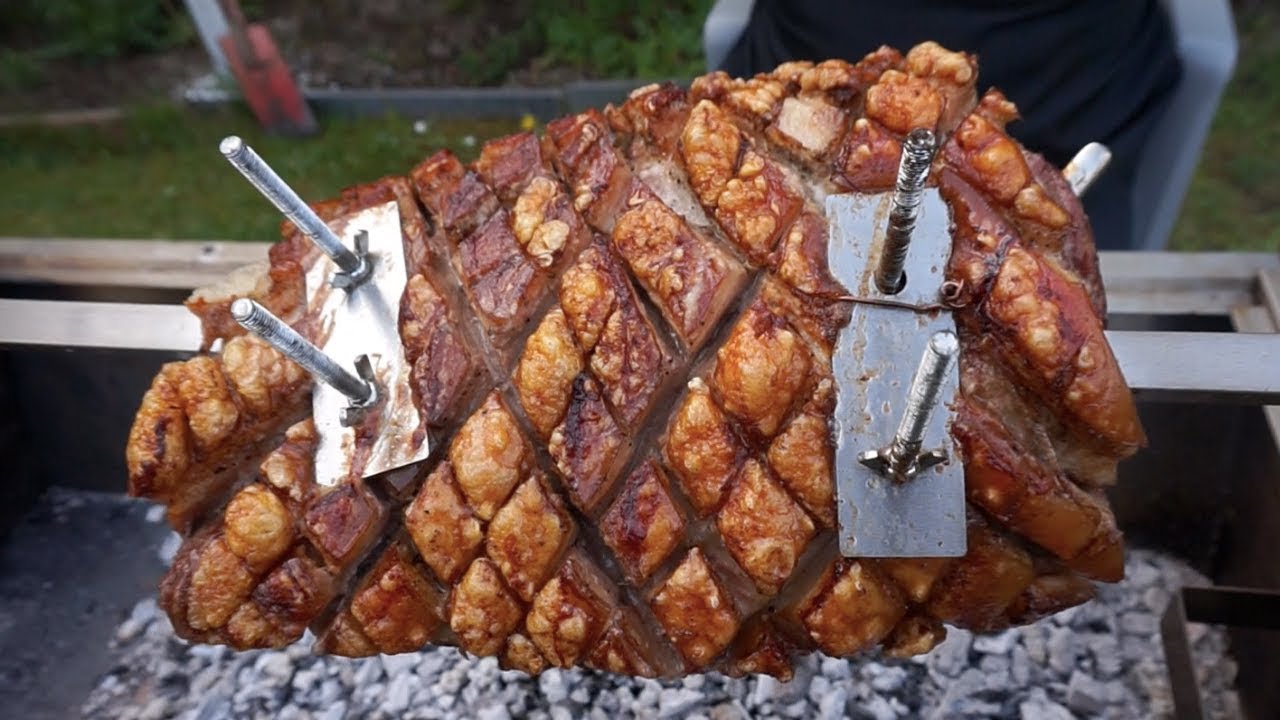 Сочная свинина на вертеле(шашлык). Рецепт от Жоржа
