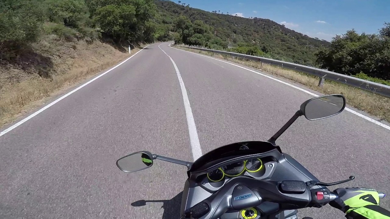 PASSO GENNA E FRONGIA ( SARDEGNA ) - TMAX500 - ON BOARD - POV
